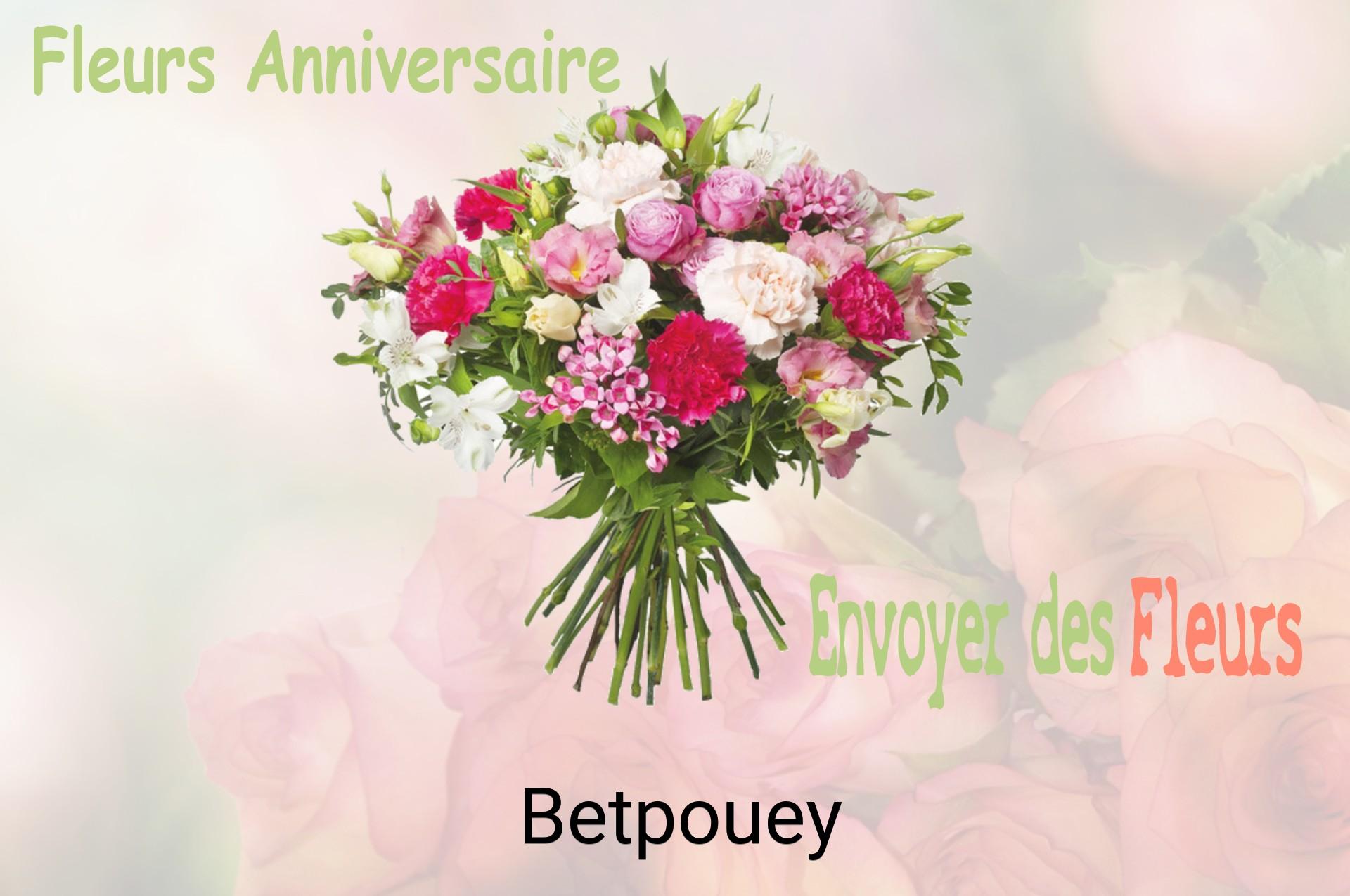 Bouquet de fleurs d’anniversaire livré à Betpouey