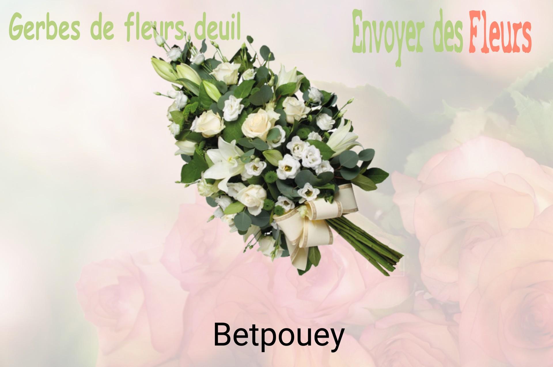Gerbe de fleurs de deuil livrée à Betpouey